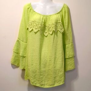 Est. 1946 green neon blouse